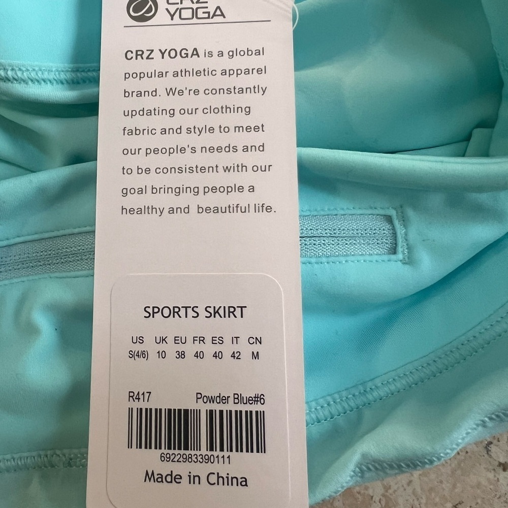 CRZ YOGA Women's Quick Dry Pleated Tennis Skirts Mid Waisted Size Small 4-6 - Picture 6 of 8